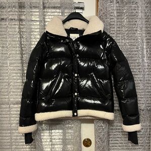 SAM. Gigi Shearling Trim Down Jacket